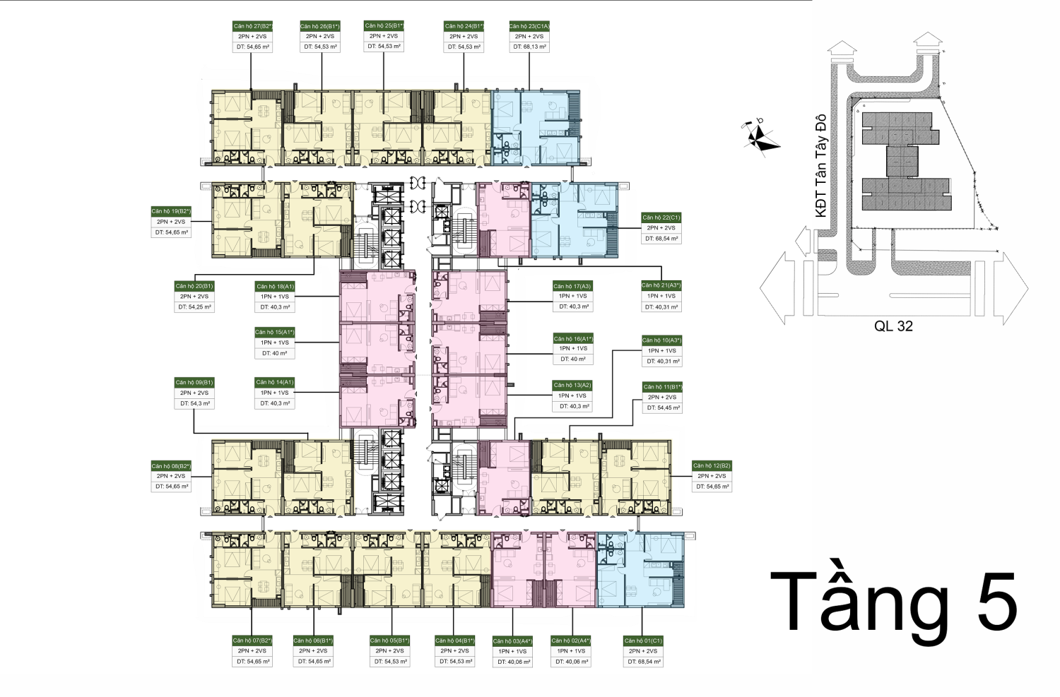 Mặt bằng tầng điển hình (T5) Copy